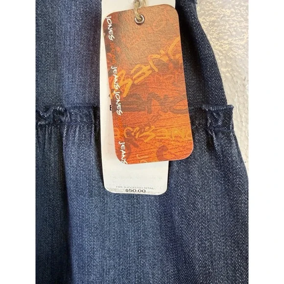 Jones Wear Jeans Women Skirts Size 12 Blue Wash Denim Casual Western Y2K NWT - Picture 3 of 9